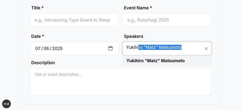 Basic autocompletion with Hotwire Combobox